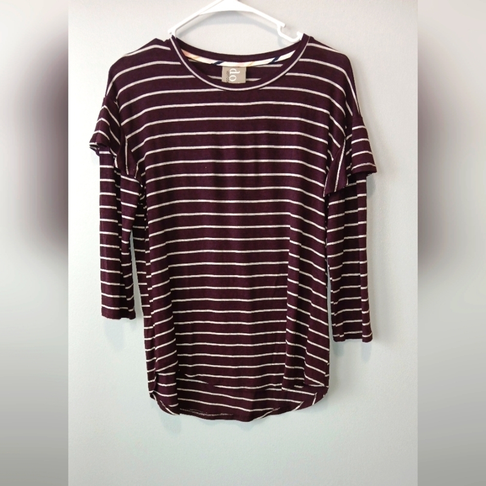 Dolan Classic Stripe Top Womens Large Preppy Casual